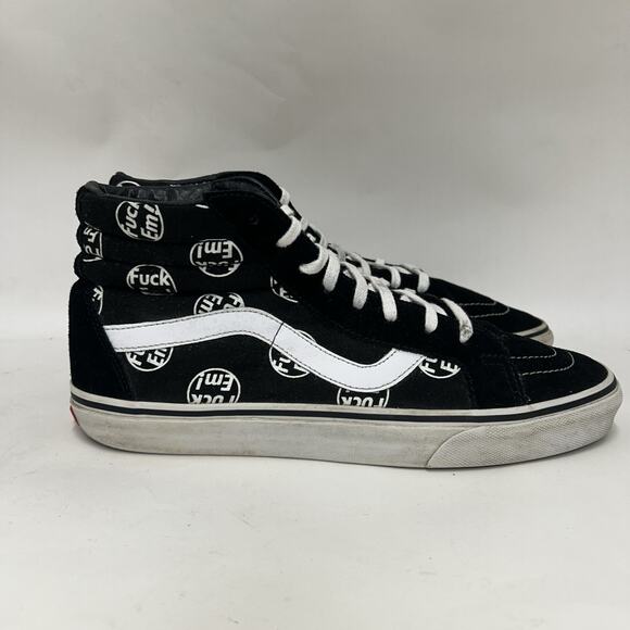 VANS x Supreme SK8-Hi F*ck Em FE “Black White” main image 5